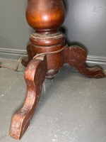 Tri-Footed Mahogany Standard Lamp - 2