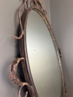Scrolled Iron Framed Mirror - 2