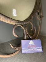 Scrolled Iron Framed Mirror - 3