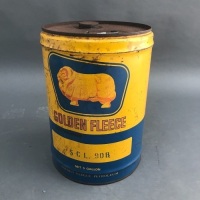 Vintage 5 Gallon Golden Fleece' Oil Drum