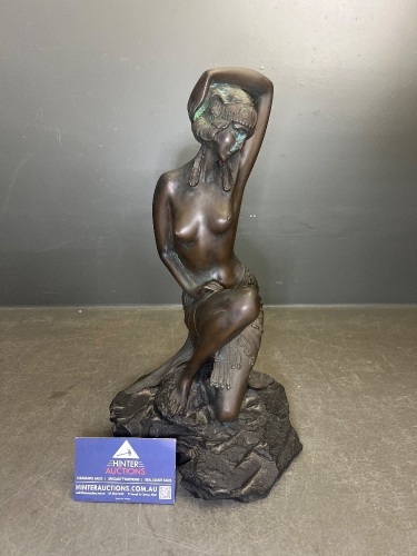 Art Deco Style Sculpture of Theatrical Female Dancer - Giuseppe Bessi