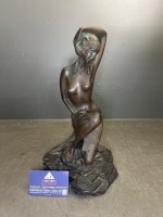 Art Deco Style Sculpture of Theatrical Female Dancer - Giuseppe Bessi