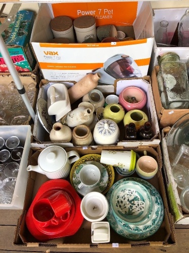 Asstd Lot - 3 Boxes of Pottery & Kitchenware