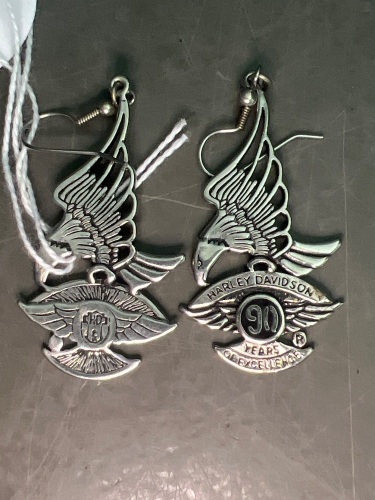 Pair of Harley Davidson Earrings