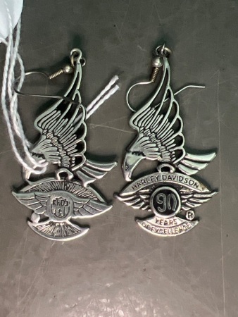 Pair of Harley Davidson Earrings