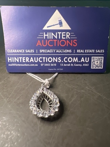 Sterling Silver Pendant with Large C2's