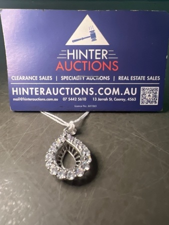 Sterling Silver Pendant with Large C2's