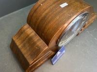 Mid Century Wooden Mantle Clock - 2