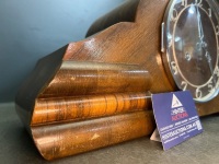 Mid Century Wooden Mantle Clock - 4