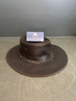 4 Leather and Felt Hats - 3