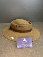 4 Leather and Felt Hats - 4