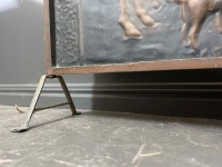 Antique Copper Fire Screen with Embossed Scene - 3