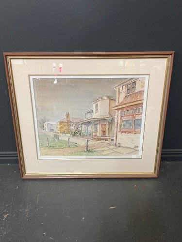 Framed Original Painting by Lesley Rippon 'Hunters Hill'