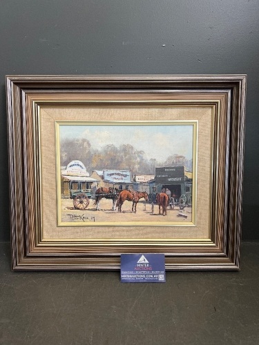 Original Framed Painting by Peter Kruk 'Old Bendigo'