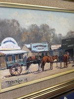 Original Framed Painting by Peter Kruk 'Old Bendigo' - 2