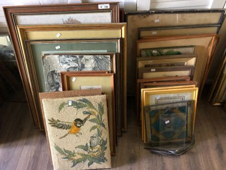 Asstd Lot of Vintage Pictures & Frames