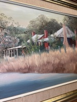 Framed Original Painting by John Vance 'In Wattle Flat' - 2