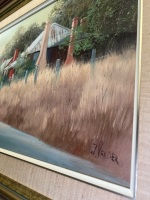 Framed Original Painting by John Vance 'In Wattle Flat' - 4