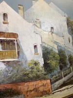 Framed Artwork Titled 'Terrace Houses' - 2