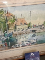 Framed Original Painting by Mary Mckee 'Honfluer' - 2