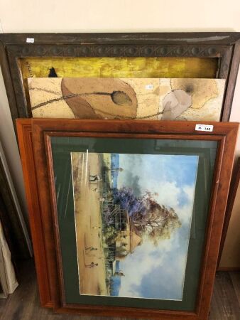 Asstd Lot of Vintage Pictures & Frames