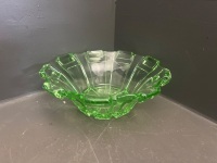 Assorted Green Glass Lot - 2