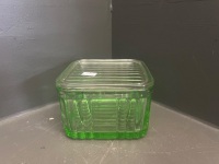 Assorted Green Glass Lot - 4