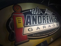 Andrew's Garage Oval Light-Up Sign - 2