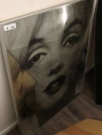 Large Vintage Pop Art Mirror of Marilyn Monroe