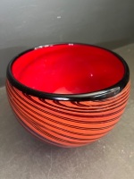 Heavy Art Glass Murano Bowl - 2