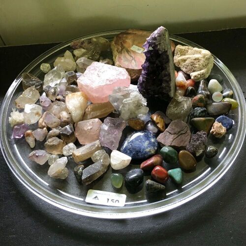 Tray of Crystals & Agates