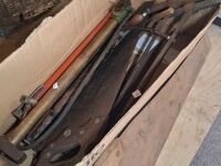 Box of Saws, Hand-Drills and Bike Pumps - 2