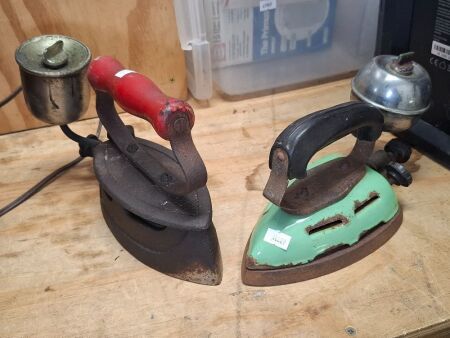 2 x Vintage Irons