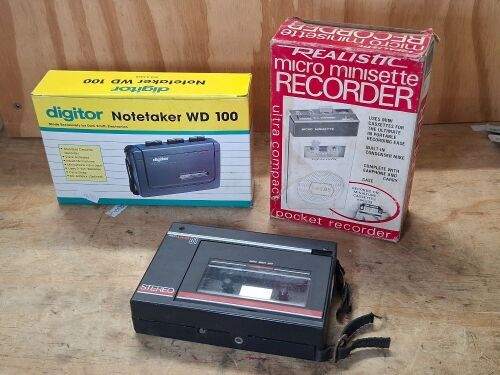 Cassette Player - Micro Recorder - Digitor Notetaker