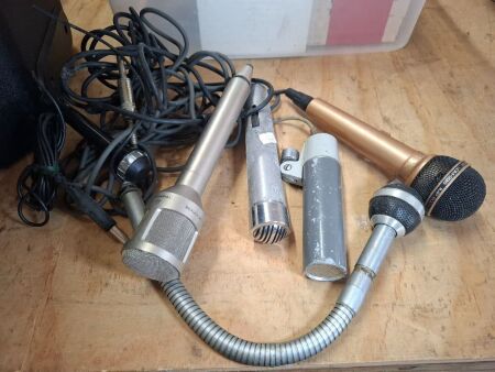 Mixed Box of Vintage Microphones