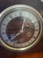 2 x Wooden Mantle Clocks and 1 x Wooden Hanging Clock - 3