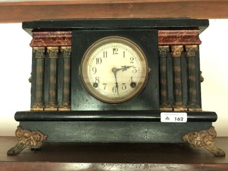 Antique Sessions Timber Mantel Clock