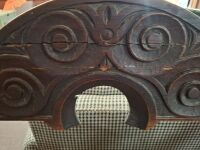 2 x Antique Victorian Era Carved Oak Revival Dining Armchairs - 3