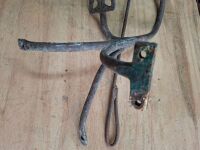 Antique Cast Iron Sulky Step and Branding Iron - 3