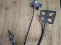 Antique Cast Iron Sulky Step and Branding Iron - 4