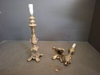 2 x Brass Lamps - 3
