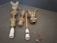 2 x Brass Lamps - 5