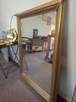 Thick Gold Framed Large Mirror with Timber and Plaster Gold Gilded Frame - From the Brisbane Treasury Casino - 3