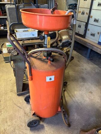 Portable waste oil drainer