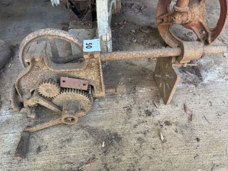 Vintage blacksmiths post drill