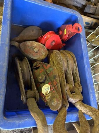 Assorted pulleys