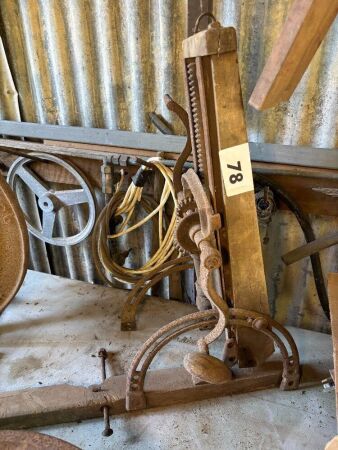 Vintage hand cranked borer