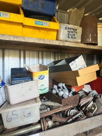 Large qty nuts bolts etc