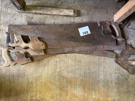 Vintage hand saws