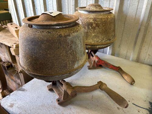 2x SUNRISE butter churns